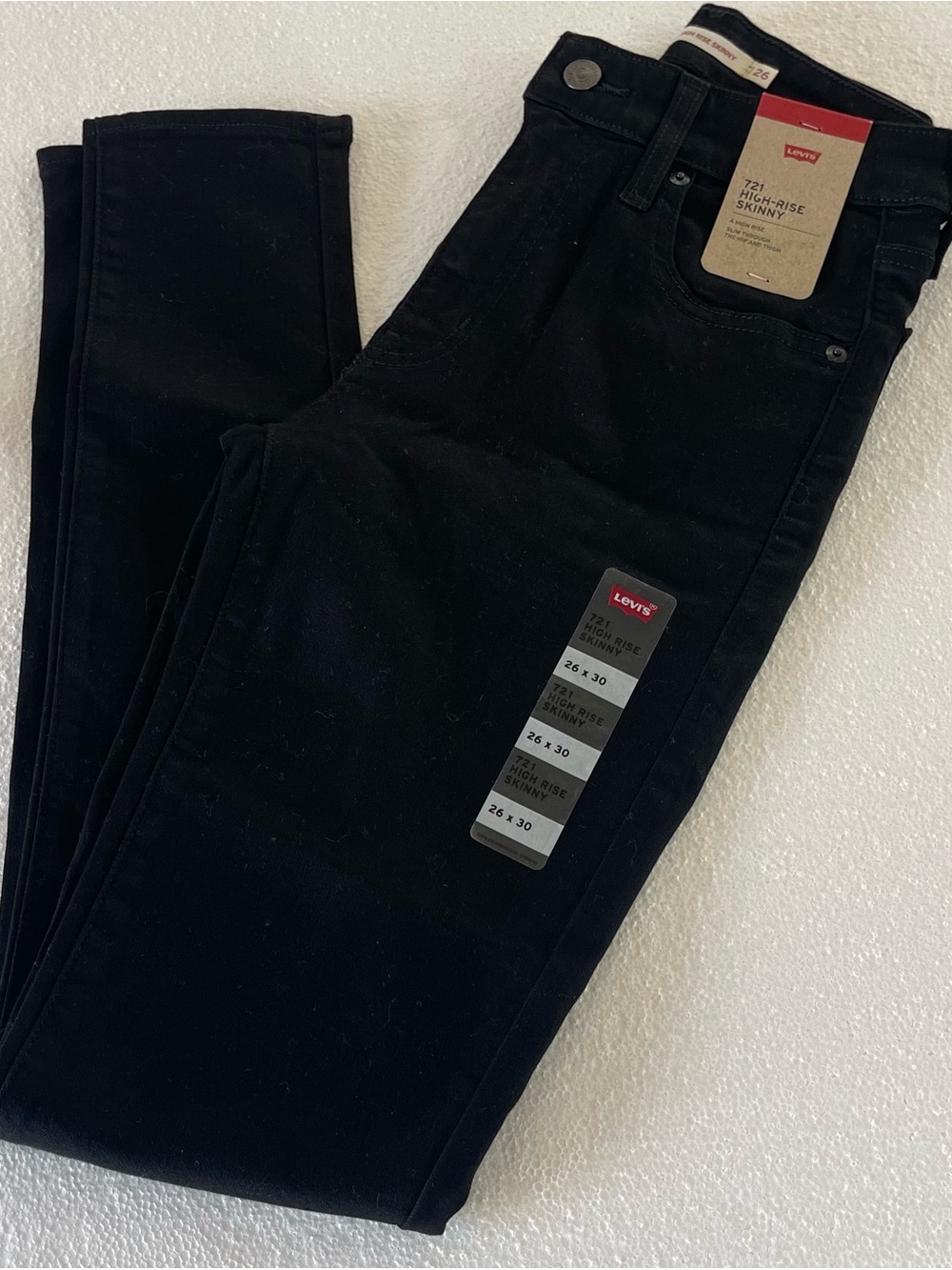 Levi's Black Skinny High-Rise Jeans